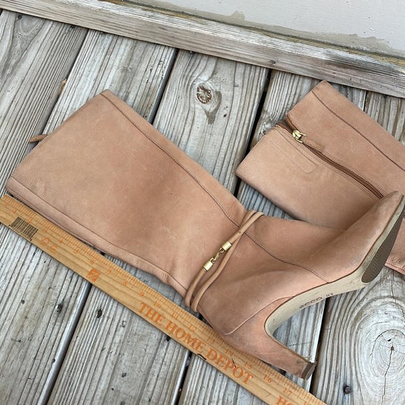 ECCO Tall Camel Colored Boots Size 41 - Picture 11 of 12